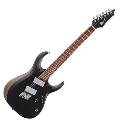Cort-elektromos-gitar-multi-scale-tokkal-fekete-sz